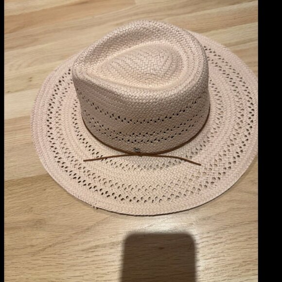Rag & Bone Elle Perf Fedora Blush Size M